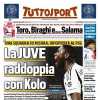 La prima pagina di Tuttosport: "La Juve raddoppia con Kolo". Si studia l'offerta al Psg