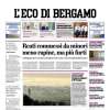 Torna l'Europa League, L'Eco di Bergamo apre: "Un'Atalanta solida verso Lisbona"