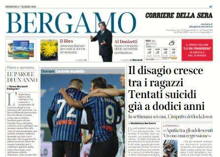 Corriere di Bergamo: "Atalanta in missione a San Siro. Con l'Inter sfida tra attacchi atomici"