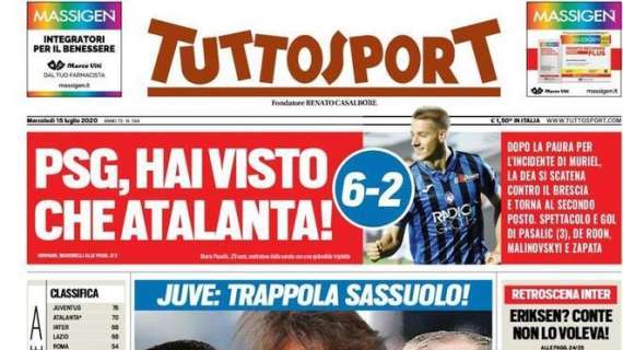 Tuttosport: "PSG, hai visto che Atalanta?"