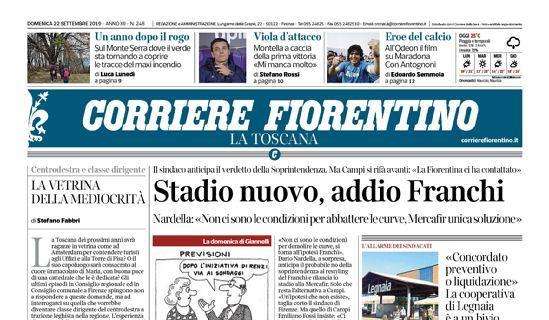 Corriere Fiorentino: "Viola d'attacco a caccia della prima vittoria"