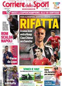 La prima pagina del Corriere dello Sport titola stamattina sula Juve: "Rifatta"