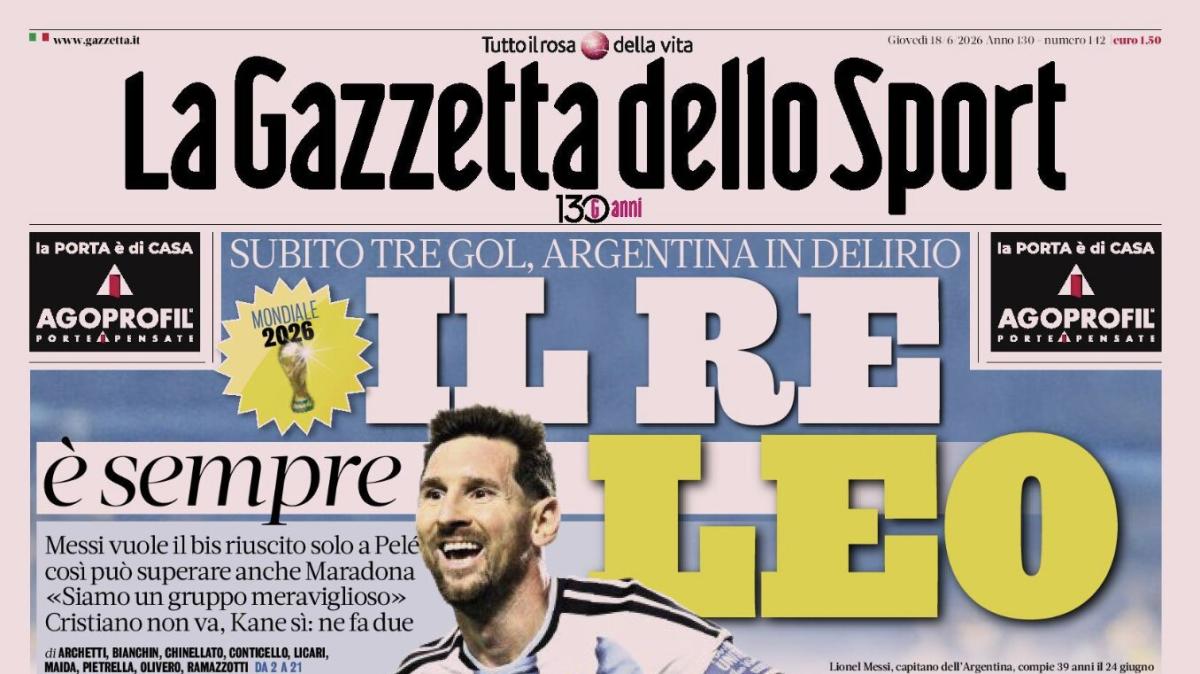 PRIMA PAGINA – La Gazzetta dello Sport: "Il re è sempre Leo"