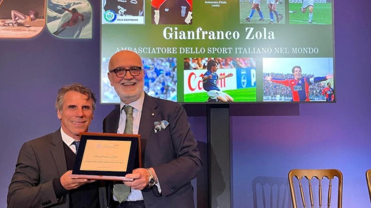 Serie C, il vicepresidente Zola ambasciatore dello Sport Italiano nel mondo 