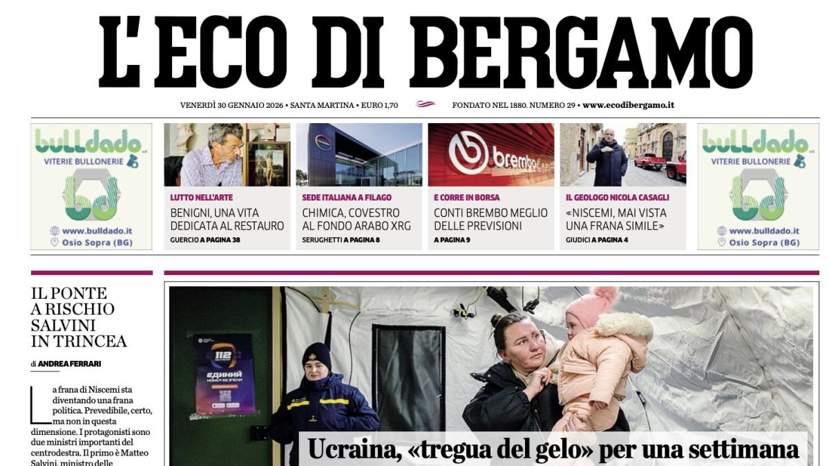 PRIMA PAGINA - L'Eco di Bergamo: "Per l'Atalanta nell'urna Dortmund e Olympiacos"