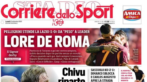 PRIMA PAGINA - Corriere dello Sport: "Un altra Inter"