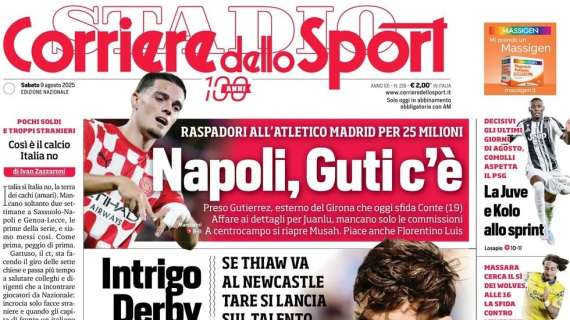 PRIMA PAGINA - Corriere dello Sport: "Leoni, lo sgarbo"