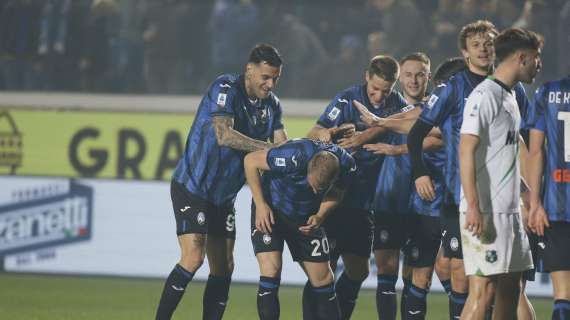 Atalanta-Sassuolo 3-0, il tabellino
