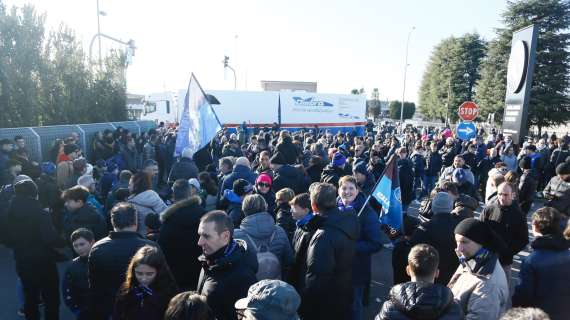 La carica dei tifosi nerazzurri vicino alla Dea, Zingonia oggi pomeriggio pronta ad accogliere il popolo atalantino 