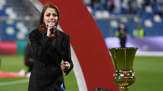 Finale Coppa Italia, Annalisa canta l'Inno di Mameli prima di Atalanta-Juventus
