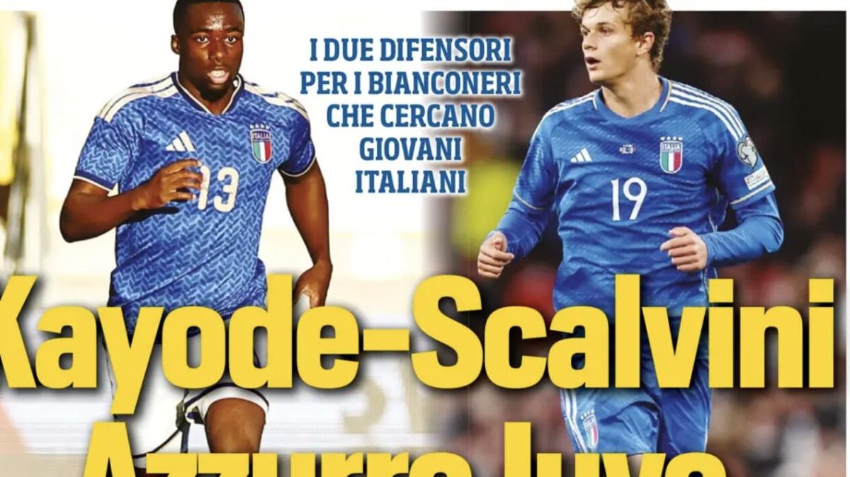 PRIMA PAGINA - Tuttosport: "Scalvini Azzurro Juve, il centrale dell'Atalanta costa 40 milioni. Sarri per la Dea"