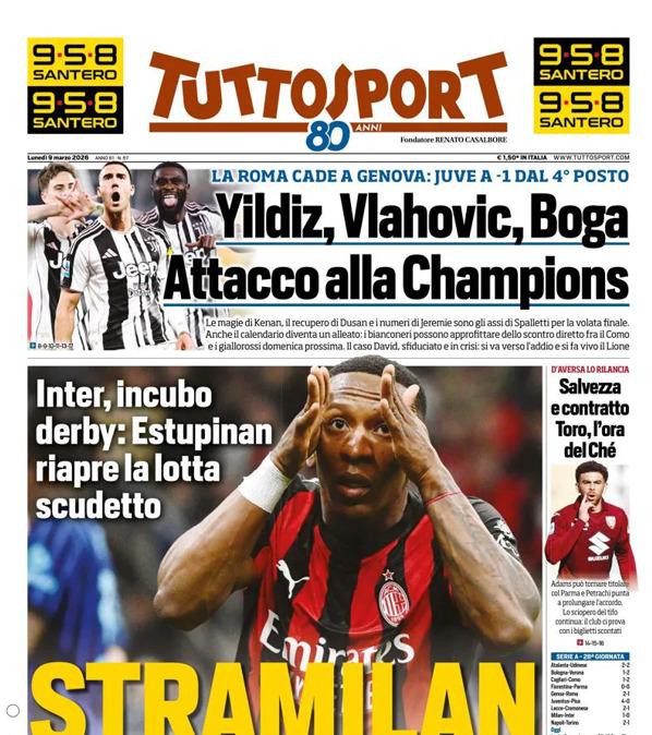 PRIMA PAGINA - TuttoSport: "StraMilan"