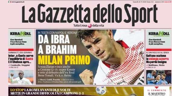 PRIMA PAGINA - La Gazzetta dello Sport: "Il salva Juve"