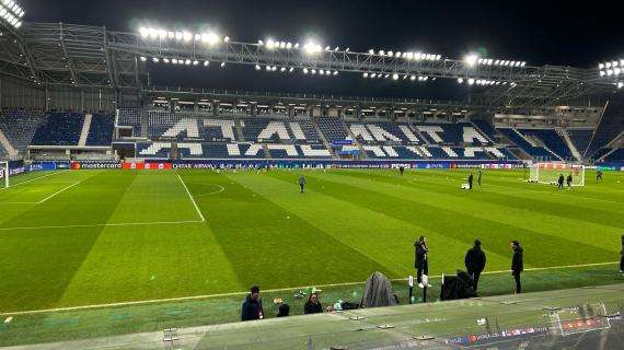 Club Brugge, iniziata la rifinitura della squadra belga al Gewiss: le immagini