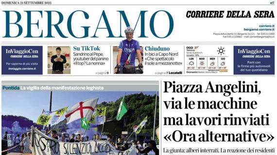 PRIMA PAGINA - Corriere di Bergamo: "A Torino con un Lookman in più"