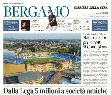 Corriere di Bergamo: "Stadio a colori per le notti di Champions"