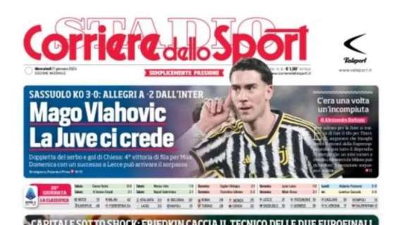 Il Corriere dello Sport in apertura sulla Roma e Mourinho: "Ribalt One"