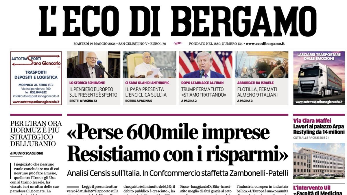 PRIMA PAGINA – L'Eco di Bergamo: "Piace molto Sarri per la panchina ma c'è pure il Napoli"