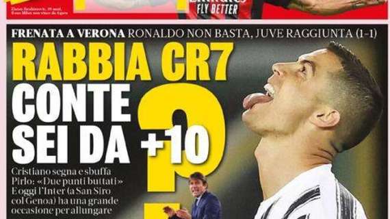 PRIMA PAGINA - La Gazzetta dello Sport: "Rabbia CR7"