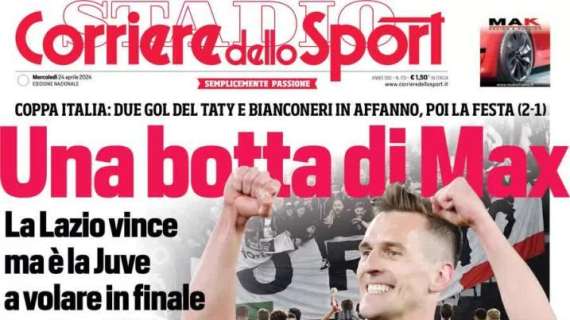 Il Corriere dello Sport apre sulla qualificazione della Juventus: "Una botta di Max"