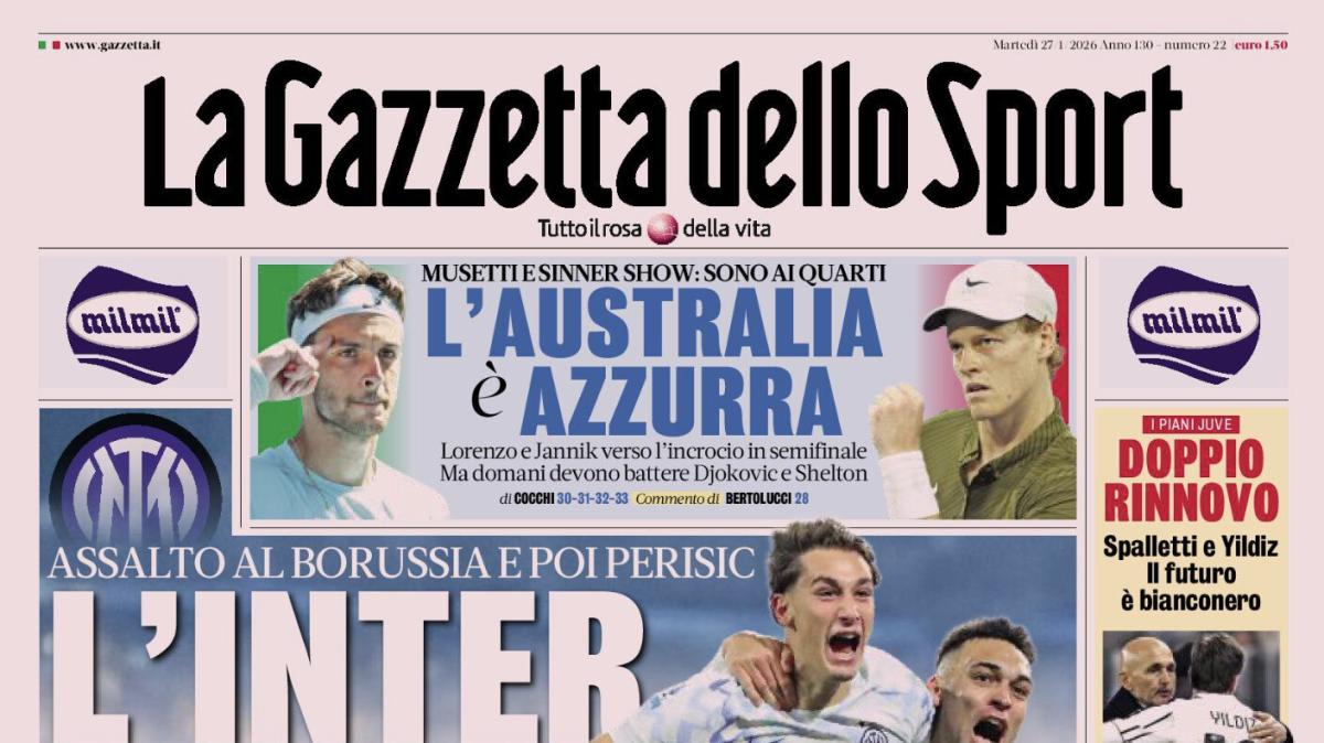 PRIMA PAGINA - La Gazzetta dello Sport: "L'Inter non si ferma"