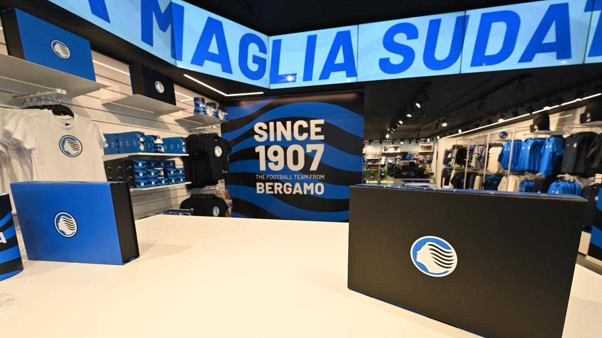 All'Atalanta Store Bergamo Centro iniziative per il nuovo logo