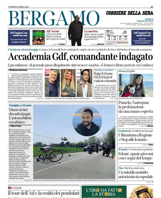 PRIMA PAGINA - Corriere di Bergamo: "Atalanta-Juventus: Le gemelle diverse"