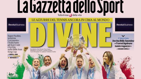 PRIMA PAGINA - La Gazzetta dello Sport: "Divine"