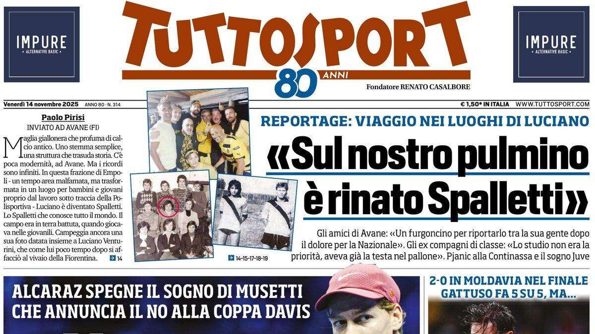 PRIMA PAGINA - TuttoSport: «Nessuno come Sinner»