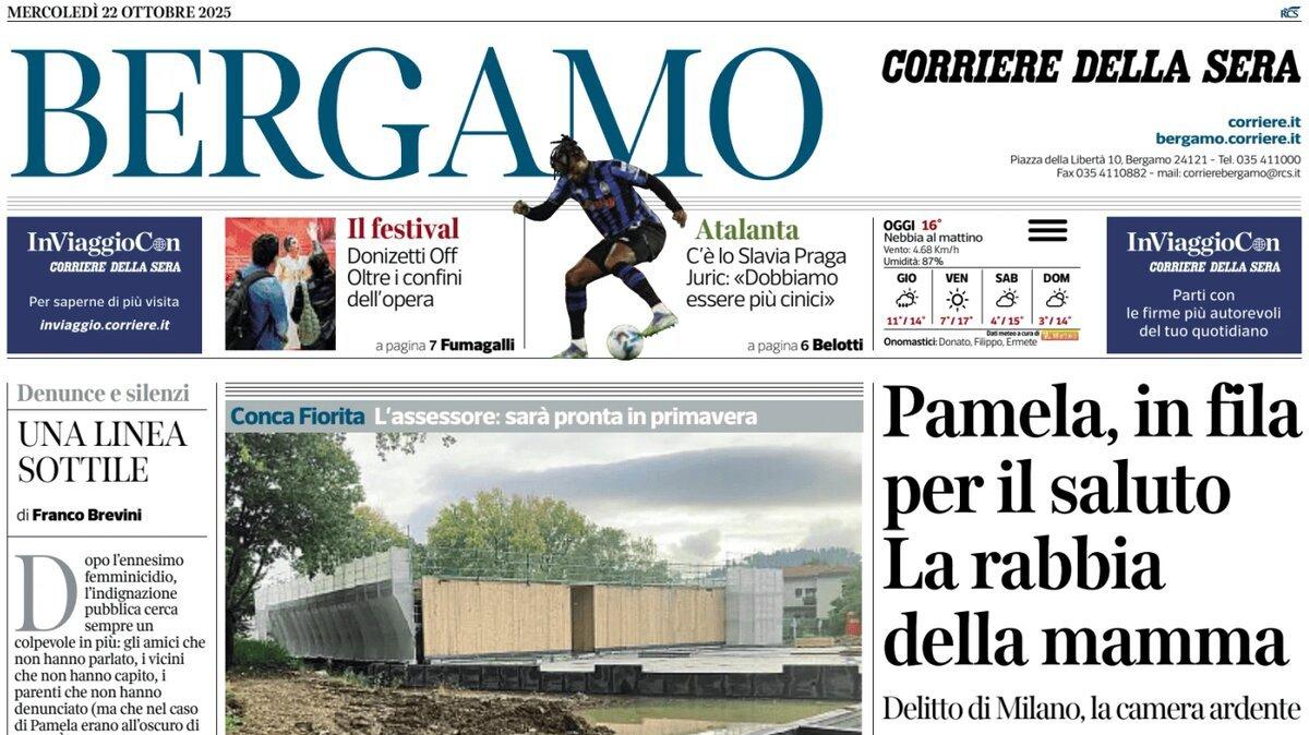 PRIMA PAGINA - Corriere di Bergamo: C’è lo Slavia Praga Juric: «Dobbiamo essere più cinici»