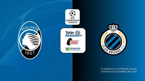 DIRETTA CHAMPIONS / ATALANTA-CLUB BRUGES Frana Gomme Madone 0-1