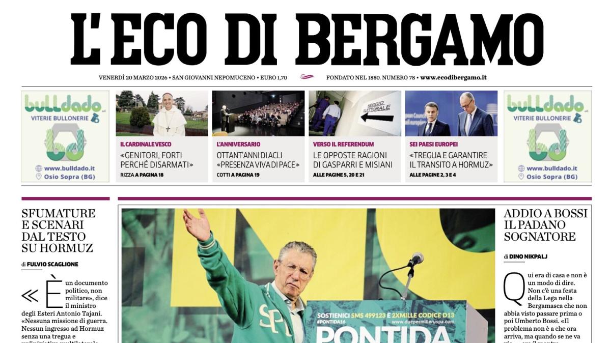 PRIMA PAGINA - L'Eco di Bergamo: "Atalanta, i numeri della Champions"