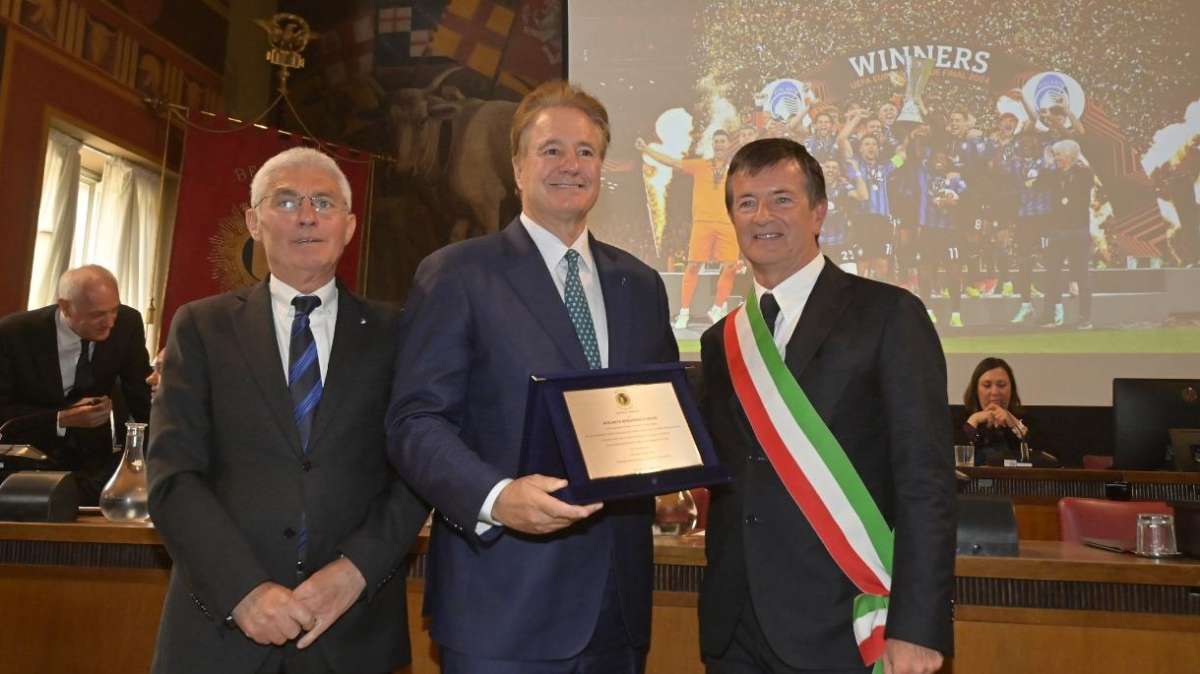 Medaglia d'oro per l'Atalanta, Pagliuca: "Orgoglioso di essere parte di questa società e di questa città"