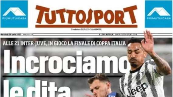 L'apertura di Tuttosport: "Incrociamo le dita". Inter-Juve: niente risse e niente razzismo