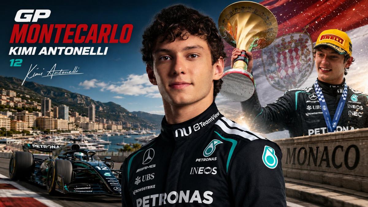 Kimi Antonelli fa sua Monaco: il giovane di Bologna nella storia della Formula 1