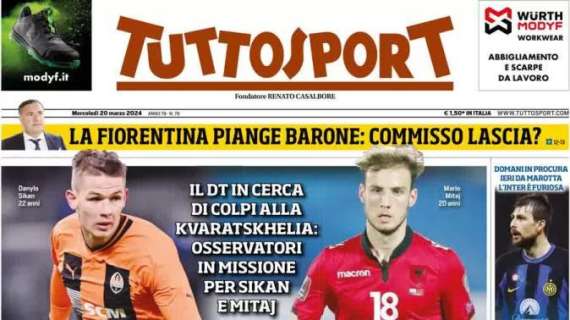 Tuttosport apre con le mosse di mercato bianconere: "Juve, via alle Giuntolate"