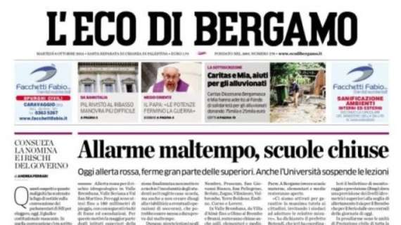 L'Eco di Bergamo esalta l'Atalanta: "Attacco migliore in Italia e tra i migliori d'Europa"