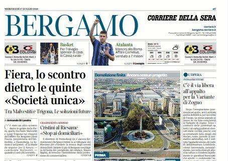 Corriere di Bergamo: "Mancini alla Roma. Affare Cornelius"