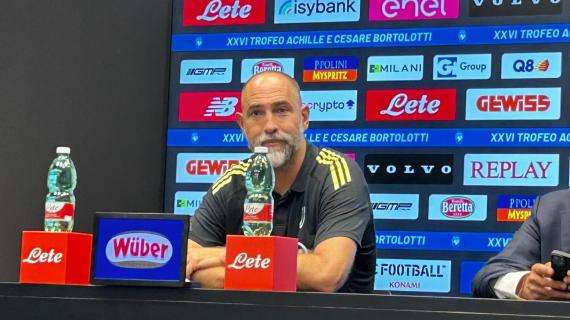 Juventus, Tudor in conferenza: "David ha capito subito cosa vuol dire giocare in Italia