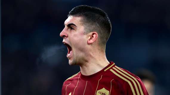 La Roma è già avanti dopo soli 3 minuti: Mancini incorna di testa, Milan sotto 1-0