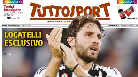 Tuttosport apre sulle parole di Locatelli: "Scudetto? La Juve non si nasconde"