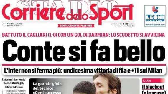 L'apertura del Corriere dello Sport: "Champions, una fantastica volata!"