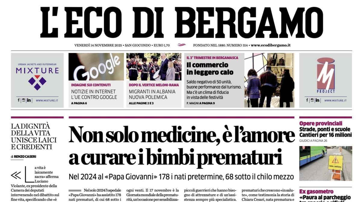PRIMA PAGINE - L'Eco di Bergamo / Parla l’ex Orlando: "Come motivatore Palladino è un asso"