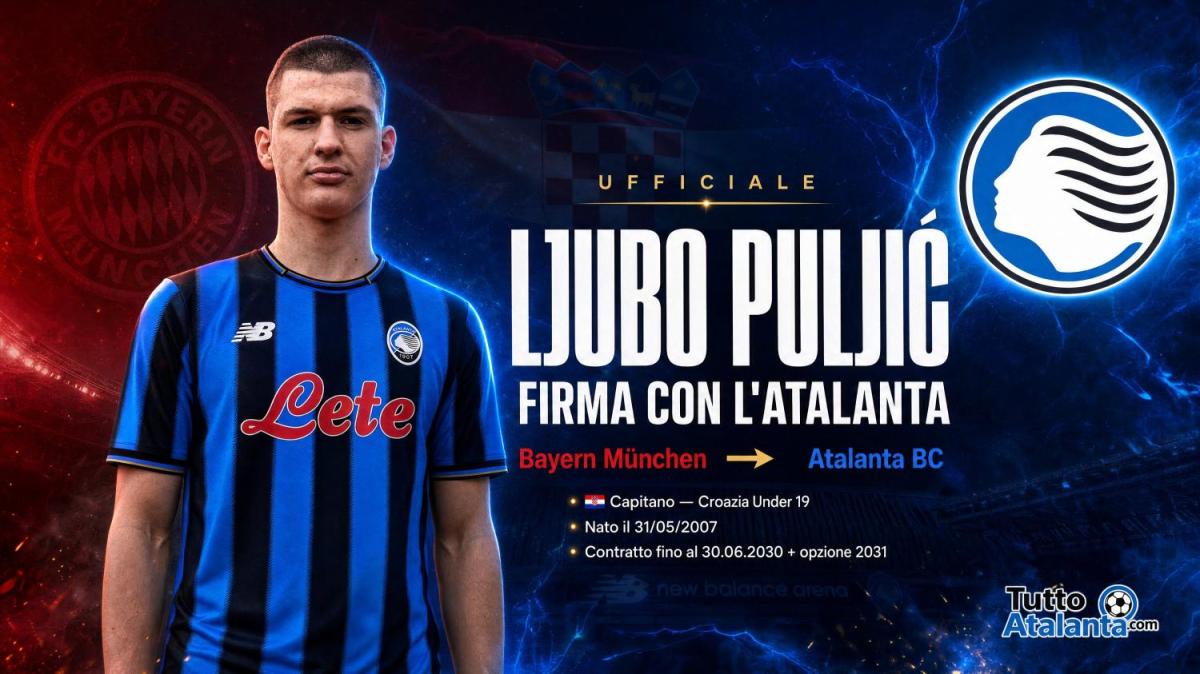 Colpo Atalanta, in arrivo Puljić dal Bayern Monaco: la Dea lo strappa a mezza Europa