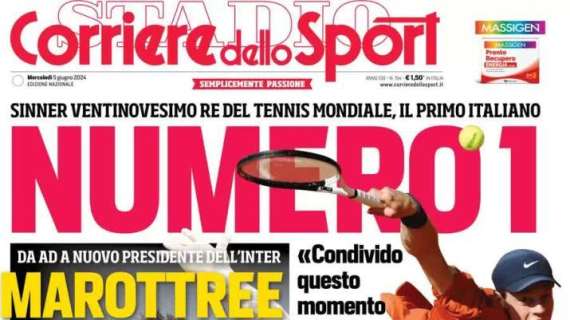 Inter, Marotta è il nuovo presidente. L'apertura del Corriere dello Sport: "Marottre"