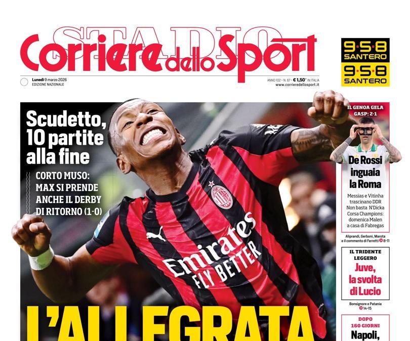 PRIMA PAGINA - Corriere dello Sport: "L'Allegrata"