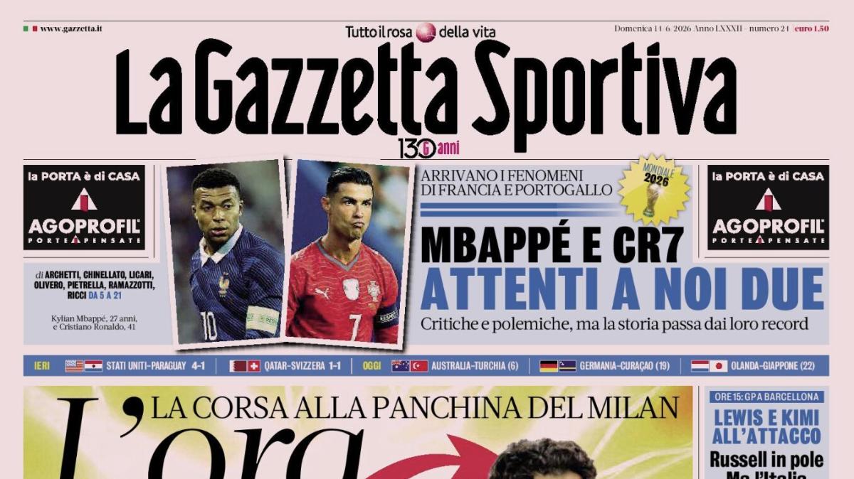 PRIMA PAGINA – La Gazzetta Sportiva: "L'ora di Amorim"