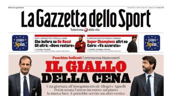 La Gazzetta dello Sport: "Volo Lazio, furia Gasp"
