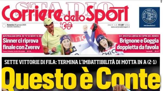 Il Napoli vince, la prima pagina del CorSport: "Questo è Conte"