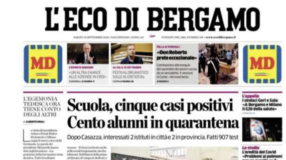 L'Eco di Bergamo: "Lammers è in città e intanto il Papu torna in Nazionale"
